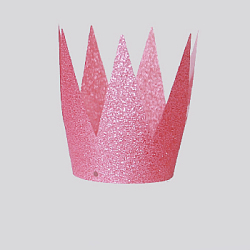Набор Корона королевы 6 шт 10 см Розовый