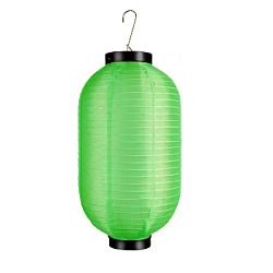 Китайский фонарь Цилиндр 30х55 см, зеленый