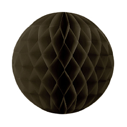 Бумажное украшение шар 40 см коричневый