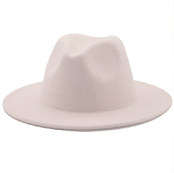Шляпа Федора фетровая, кремовый